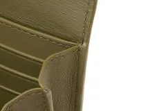 LOEWE ロエベ ペブル 長財布 コンティネンタルウォレット カーキ カーフ【473】