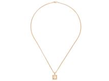 Chopard　ショパール　ハッピーダイヤスクエア　ネックレス　K18イエローゴールド　ダイヤモンド　約13.2g　約42.5cm　2120000328411　【205】
