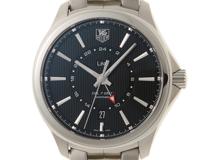 TAG HEUER　タグ・ホイヤー　リンクキャリバー7GMT　WAT201A.BA0951　ステンレス　ブラック文字盤　男性用自動巻き時計【473】