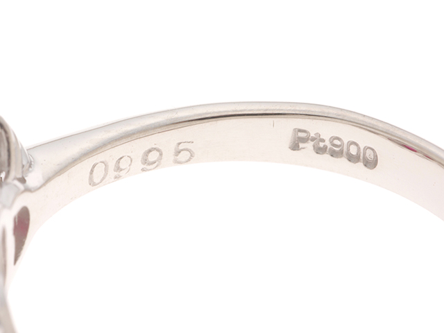 JEWELRY ジュエリー リング 指輪 PT900 プラチナ ルビー0.995ct