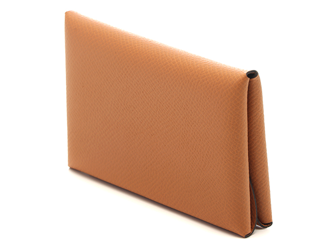B刻印 HERMES エルメス 財布 カルヴィデュオ ゴールド/SV ヴォー