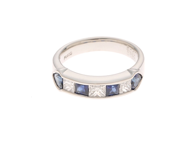 『最終値下げ』プラチナ900サファイヤダイヤモンドリング Pt900 サファイアとダイヤモンドリング jewelry shop oroshiba