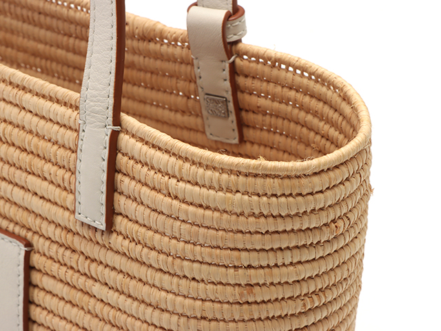 LOEWE ロエベ スクエアバスケットバッグスモール ホワイト