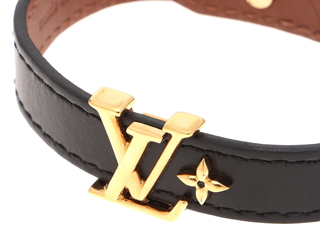 Louis Vuitton　ルイヴィトン　ブレスレット・LVアイコニック レザー/GP　M8085F　【472】