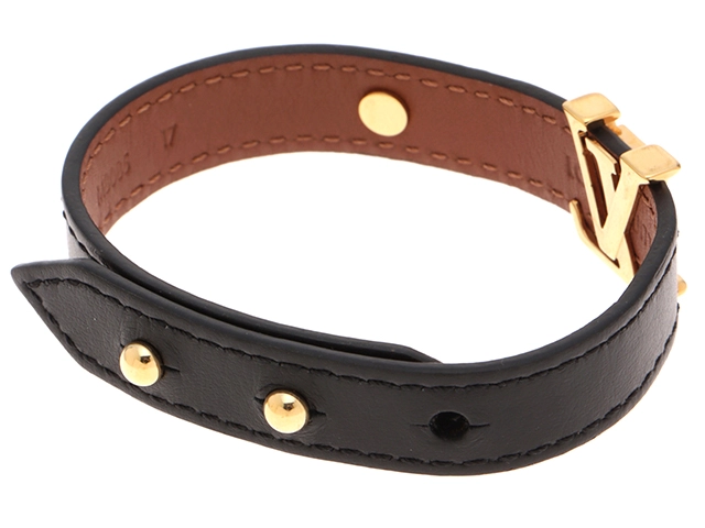 Louis Vuitton　ルイヴィトン　ブレスレット・LVアイコニック レザー/GP　M8085F　【472】