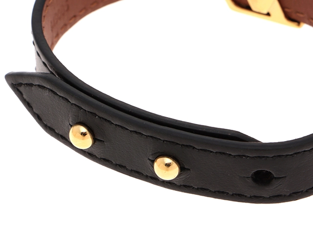 Louis Vuitton　ルイヴィトン　ブレスレット・LVアイコニック レザー/GP　M8085F　【472】