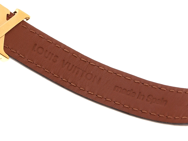 Louis Vuitton　ルイヴィトン　ブレスレット・LVアイコニック レザー/GP　M8085F　【472】
