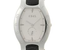 EBEL エベル レディース クオーツ リシン 90124313564 ホワイト文字盤 SS/ミッドナイトブルークロコベルト【472】HK