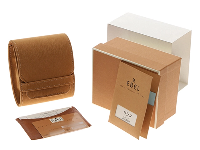 EBEL エベル レディース クオーツ リシン 90124313564 ホワイト文字盤 SS/ミッドナイトブルークロコベルト【472】HK