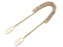 FENDI フェンディ　ストラップショルダー　ホワイト　ゴールド金具 FENDI - フェンディ FENDI ショルダーストラップ ストラップユー