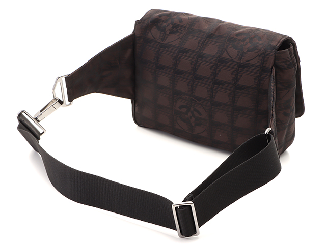 CHANEL シャネル ニュートラベルラインウエストバッグ ダーク
