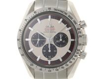 OMEGA オメガ 腕時計 2005年並行品 スピードマスター・シューマッハ レジェンド6000本限定 3559.32.00 ステンレス アイボリー文字盤 自動巻き【472】SJ