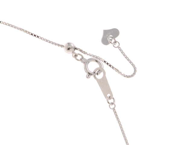 JEWELRY　ジュエリー　ネックレス　K18　ホワイトゴールド　ブルートパーズ1.56ct　ダイヤモンド0.13ct　約6.2g　2120000334245【207】