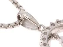 JEWELRY　ジュエリー　ネックレス　プラチナ  トップPT900/チェーンPT850　ダイヤモンド0.13ct/0.29ct　約8.5g　2120000334269【207】