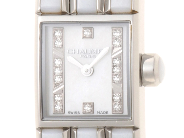 CHAUMET　ショーメ　ケイシス ミニ クリスタル　W19615-34A　レディース　クォーツ　ダイヤモンド　【471】IK