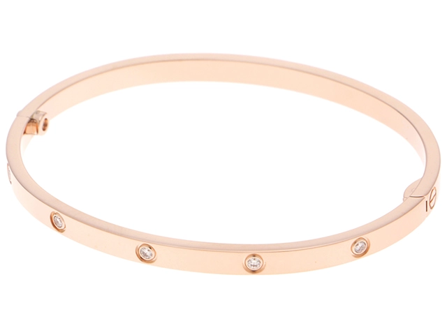 Cartier カルティエ ラブ ブレスレット スモールモデル 16号 B6047916 K18ピンクゴールド 10Pダイヤモンド計0.21ct 旧型番【472】SJ