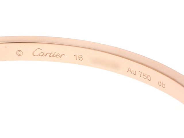 Cartier カルティエ ラブ ブレスレット スモールモデル 16号 B6047916 K18ピンクゴールド 10Pダイヤモンド計0.21ct 旧型番【472】SJ