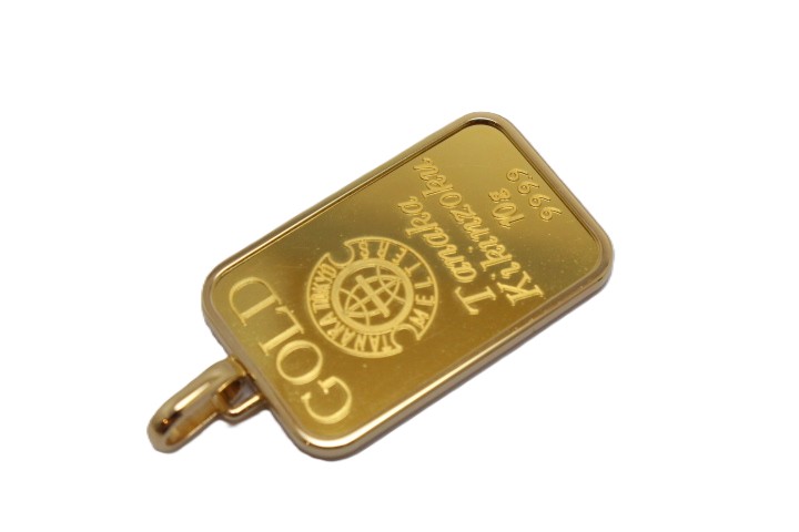 TANAKA 新品 純金50gコインバー ペンダントトップ | 高品質 金・プラチナ