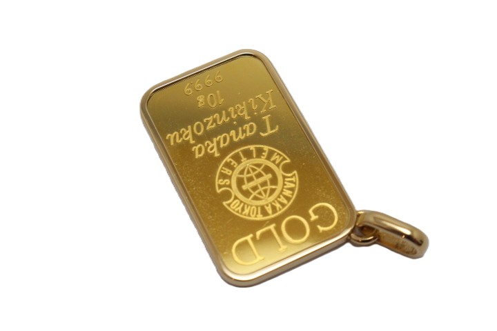 GINZA TANAKA 田中貴金属 純金10gコインバー ペンダントトップ