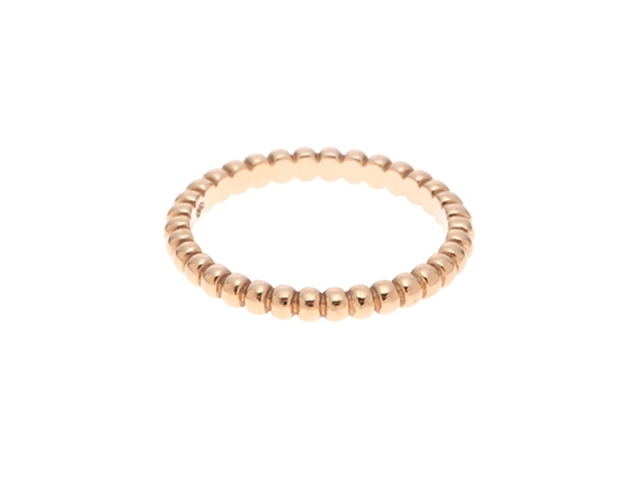 Van Cleef & Arpels ヴァン クリーフ&アーペル ペルレ ゴールドパール リング スモールモデル VCARPJMF00 49号 K18ピンクゴールド 2025年正規品【472】SJ