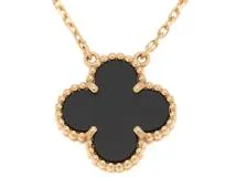 Van Cleef & Arpels ヴァン クリーフ&アーペル ヴィンテージアルハンブラ ネックレス VCARA45800 K18イエローゴールド オニキス 2025年正規品【472】SJ