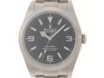 2020年正規品 ROLEX ロレックス  腕時計 エクスプローラーⅠ39mm 214270 ブラック文字盤 ステンレス 自動巻き【472】SJ