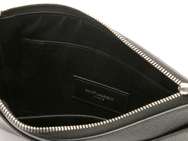 ⭐︎未使用⭐︎SAINT LAURENT サンローラン ブラック ポーチ黒 SAINT LAURENT サンローラン ポーチ(取ってなし) ブラック