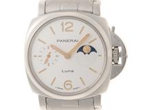 PANERAI パネライ 腕時計 2023年正規品 ルミノール ドゥエ ルナ PAM01301 スティール ホワイト文字盤 自動巻き 【472】SJ
