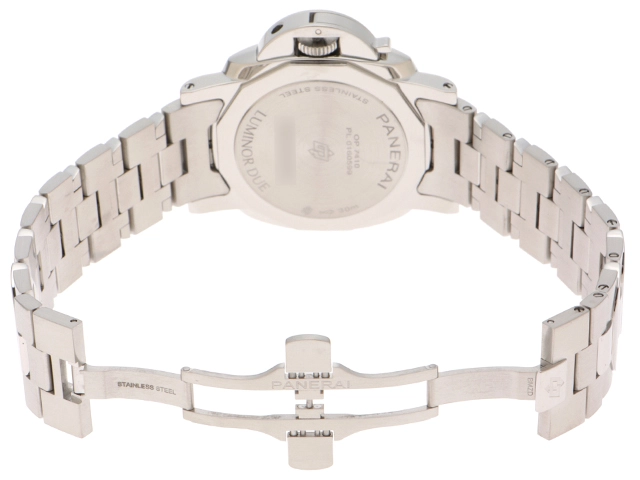 PANERAI パネライ 腕時計 2023年正規品 ルミノール ドゥエ ルナ PAM01301 スティール ホワイト文字盤 自動巻き 【472】SJ