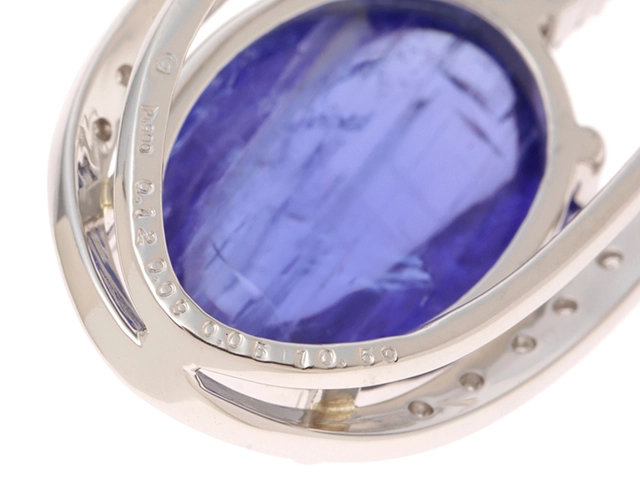 JEWELRY ノンブランドジュエリー ネックレス プラチナ850/プラチナ900 タンザナイト10.59/ダイヤモンド0.12/アオイナイト0.09/オパール0.05ct【472】SJ