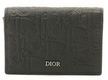 新品未使用Dior 名刺入れ 黒 レザー  ビジネスカードホルダー Christian Dior クリスチャンディオール オブリーク カード