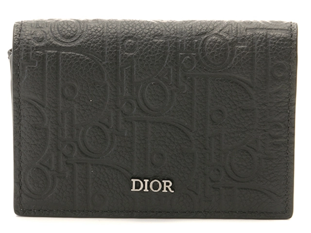 新品未使用Dior 名刺入れ 黒 レザー  ビジネスカードホルダー DIOR | ビジネスカードホルダー (名刺入れ) ディオール