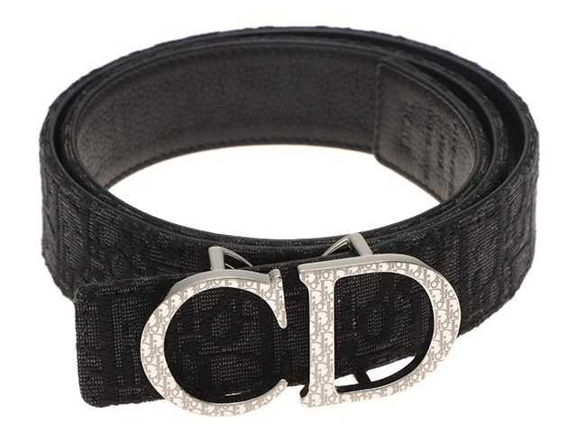 美品 百貨店購入ChristianDiorディオールリバーシブルベルト DIOR | 30 Montaigne リバーシブルベルト 20mm スムースカーフスキン