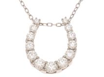JEWELRY　ジュエリー　ネックレス　PT850/PT950プラチナ　ダイヤモンド0.50　2.6g　2120000338588　【471】L