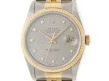 X番 ROLEX ロレックス デイトジャスト36 16233G グレー