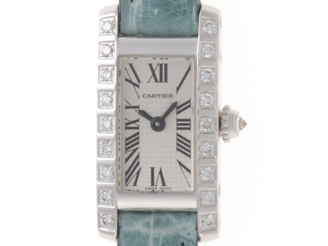 【KG】Cartier レディース 時計 シルバー Cartier カルティエ 腕時計 ラニエール タンク アロンジェSM WJ200338
