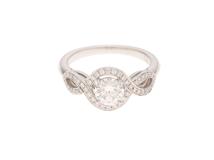 HARRY WINSTON ハリー・ウィンストン　リリークラスターリング　実寸７.5号　RGDPRD005LC　プラチナ950　ダイヤモンド【430】2120000339394