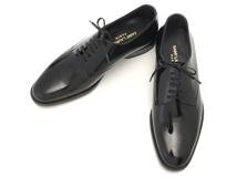 SAINT LAURENT　サンローラン　レースアップシューズ　レディース36　ブラック　パテント　2120000339615　【432】
