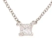 ティファニー☆ダイヤモンド ネックレス☆ソリティア☆0.2カラット☆プラチナ ティファニー TIFFANY＆CO. ソリティア ダイヤモンド ペンダント