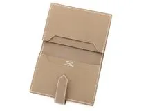 HERMES エルメス ベアンカードケース エトゥープ SV シルバー金具 W刻 2024年 2120000340420【200】