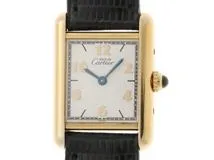 Cartier カルティエ 腕時計　マストタンクヴェルメイユ　ケースシルバー/ホワイト文字盤　5057001　2120000340536【437】