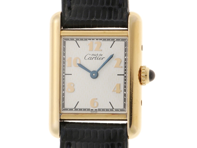 Cartier カルティエ 腕時計　マストタンクヴェルメイユ　ケースシルバー/ホワイト文字盤　5057001　2120000340536【437】