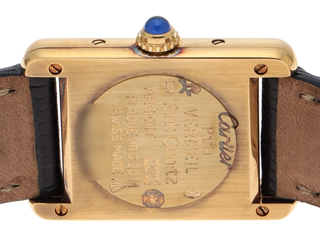 Cartier カルティエ 腕時計　マストタンクヴェルメイユ　ケースシルバー/ホワイト文字盤　5057001　2120000340536【437】