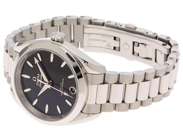 OMEGA オメガ 腕時計 2024年正規品 シーマスター アクアテラ 150M コーアクシャル 220.10.34.20.01.00﻿1 スティー﻿ル ブラック文字盤 自動巻き【472】S