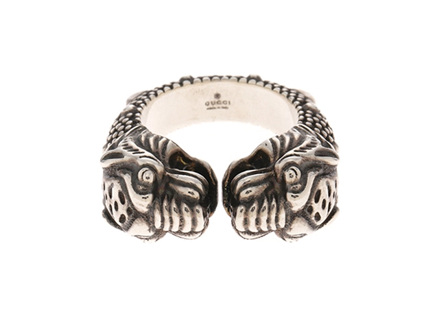 GUCCI グッチ 指輪 タイガーヘッド リング 19号 498531 J8400 0701