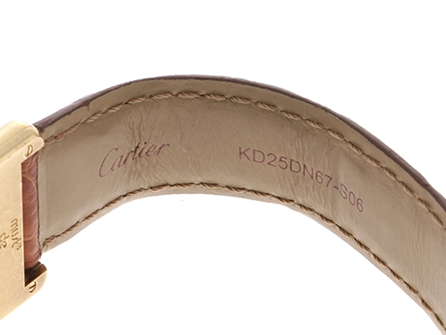 Cartier カルティエ 腕時計 マストタンクLM W1002754 シルバー925/GP/アリゲーターベルト クォーツ【472】SJ