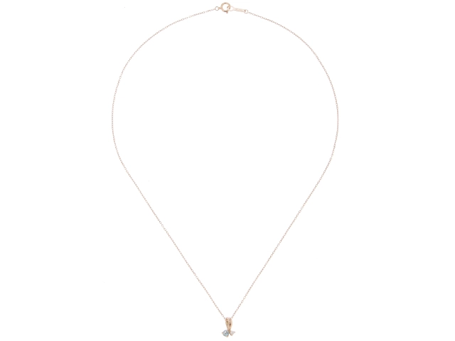 4°C　ヨンドシー　ネックレス　18PG　ブルートパーズ/ダイヤモンド【431】