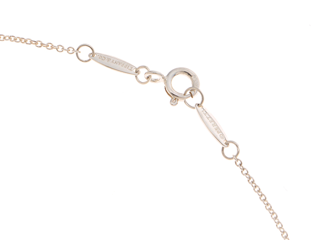 TIFFANY＆CO ティファニー オープンハート ネックレス シルバー/k18  