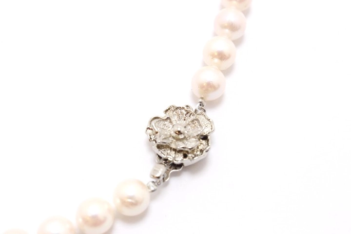 JEWELRY ノンブランドジュエリー ネックレス イヤリングセット SV シルバー アコヤ養殖真珠宇和島産 【460】2120000347009