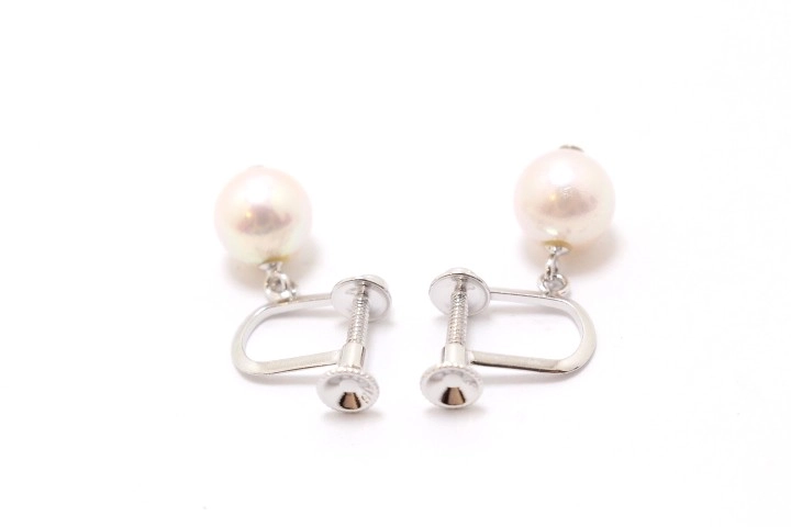 JEWELRY ノンブランドジュエリー ネックレス イヤリングセット SV シルバー アコヤ養殖真珠宇和島産 【460】2120000347009